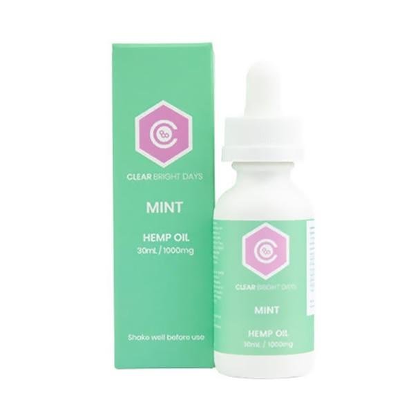 01__39538__95593.1562259182.jpg Clear Bright Days - CBD Tincture - Mint - 1000mg - Image 1