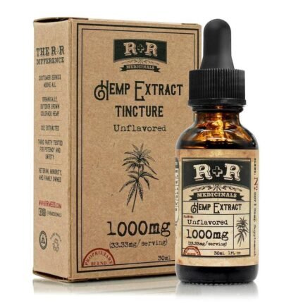 R+R Medicinals - Tincture Unflavoured - 1000mg