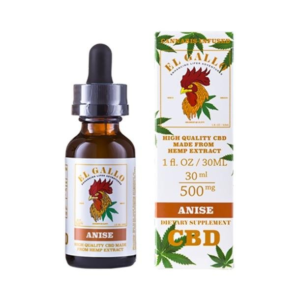 1__87729__73387.1562258865.jpg El Gallo - CBD Tincture - Star Anise - 500mg - Image 1