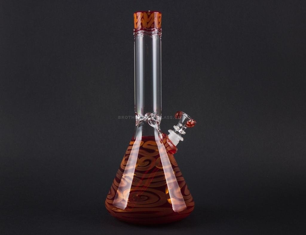 20170109-IMG_0764_1024x_845c7d24-e5a1-4fe3-b99f-1c81b3ff9d39.jpg HVY Glass Coiled Color Beaker Bong - Ruby - Image 1