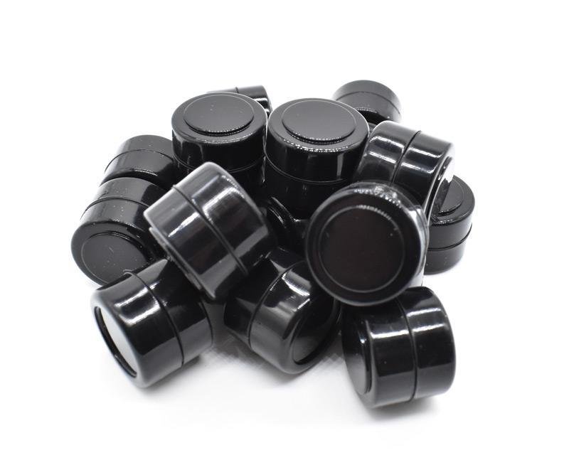 2ml_Black_Silicone_Containers_3_1200x1200_908900e5-9c32-4fe9-91c8-eddfafa8befc.jpg 2mL Dab Container Silicone Jar 5 Pack – Black - Image 1