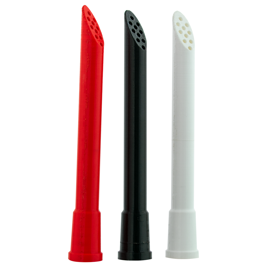 3Dprinted_Downstem_2000x_cd935cc2-8d55-4853-8709-939fbe8d5404.png 3D printed 10 hole 5inch stem - MAV Glass - Image 1