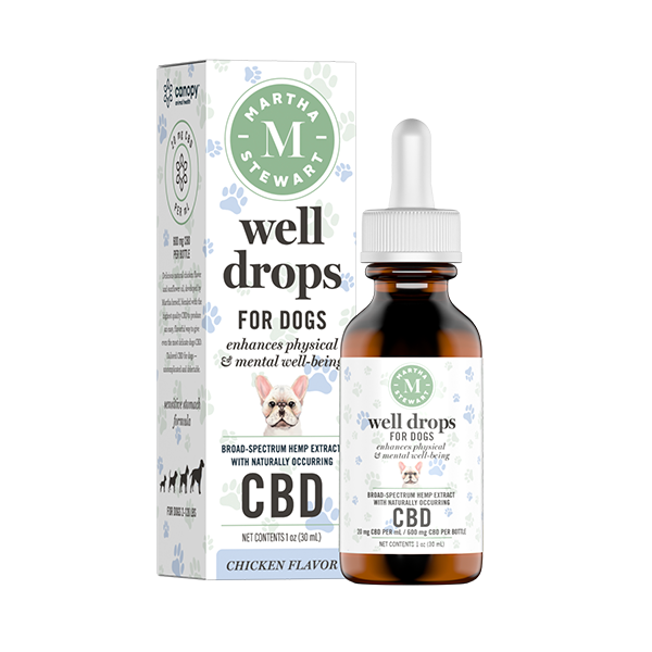 44e8d9d7a5b61c414388a5b01665d94e_5642bc61-46ed-444a-a30a-d820b0b4b9d8.png Martha Stewart CBD Well Drops Chicken Flavor Oil Drops - Image 1