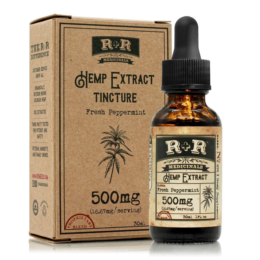 500mg-tincture-min_1100x1100_3d3ebe68-21b7-4882-82c2-f72216cd73de.jpg R+R Medicinals - Tincture Peppermint - 500mg - Image 1