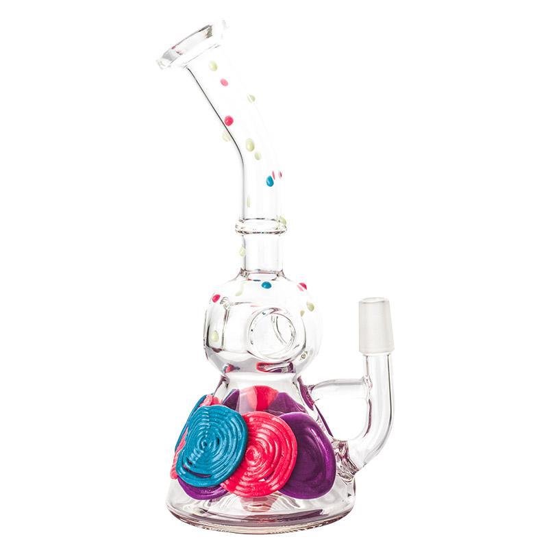8ClearGlassPortableBongWaterPipesForSaleFreeShipping_1_1024x1024_a20012ce-a5b4-41cf-aa3c-572614d43c5d.jpg 8" Clear Glass Honeycomb Perc Bong - Image 1