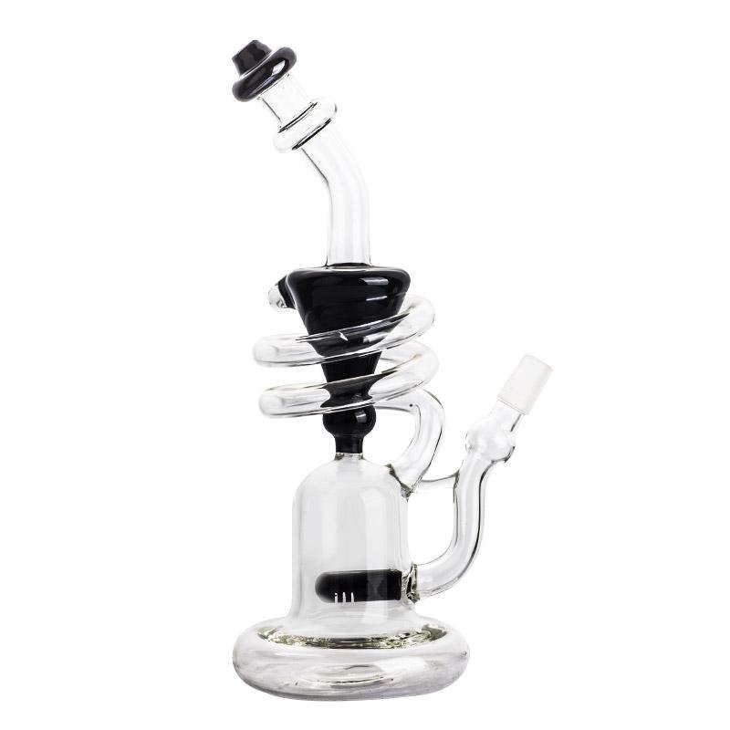 9.8RecyclerThickGlassBongWaterPipesForSaleFreeShipping_1_1024x1024_058123a9-ed25-43ba-90bc-3fe2852fba2b.jpg 9.8" Recycler Thick Glass Bong - Image 1