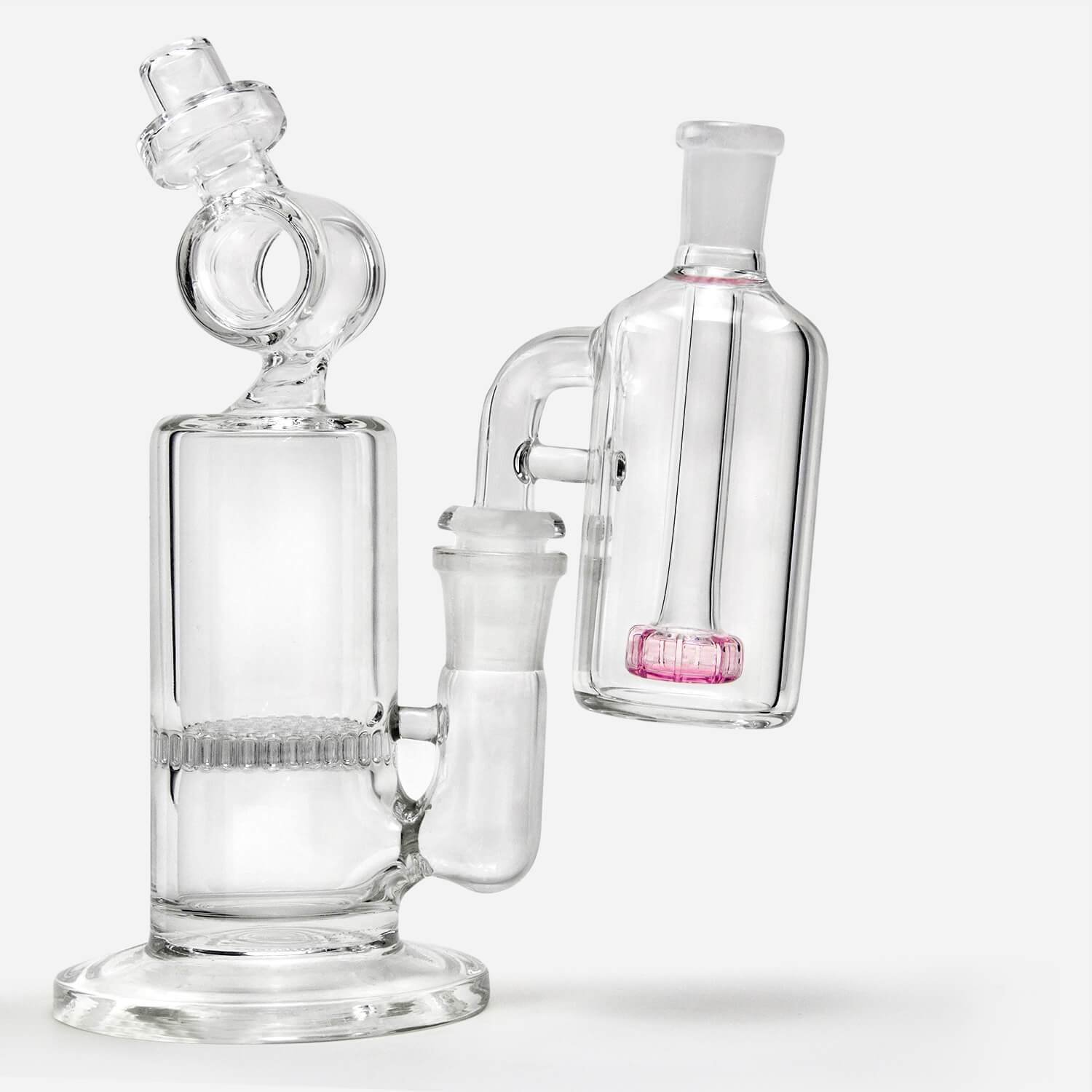 90degree_ash_catcher_on_glass_bong_4480x_5ea7dc50-4ed4-4685-b077-c06b22a8bbb4.jpg Ash Catcher 90 Degree Pink - Image 1