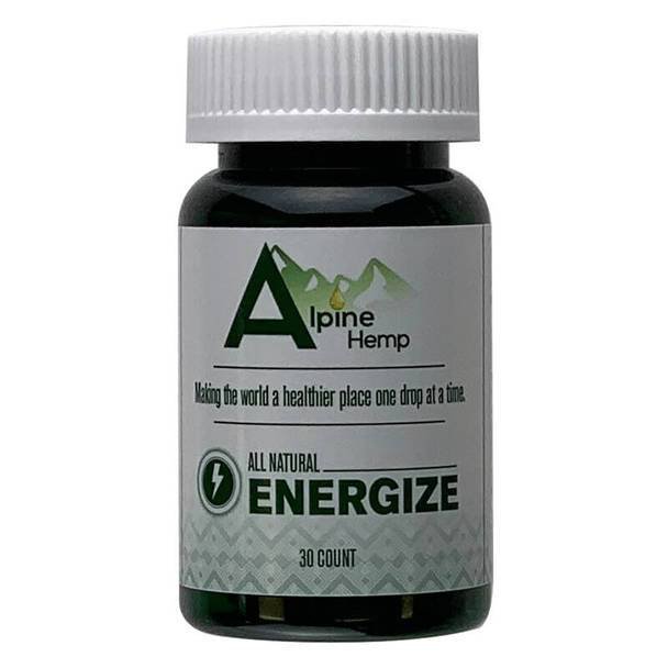 AlpineHemp_-_Caps_Energize_30_Count__55510.1568153672.jpg Alpine Hemp - CBD Capsule - Energize - 20mg - Image 1