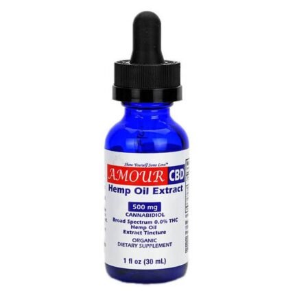 AmourCBD - CBD Tincture - Broad Spectrum - 500mg-1500mg