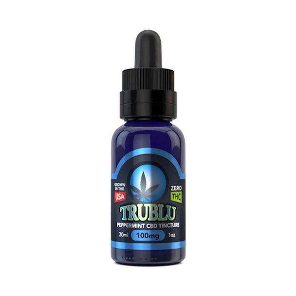 BMH_TRUBLUE_Pepermint_100mg_Front__22707__83293.1562259198.jpg Blue Moon Hemp - CBD Tincture - Tru Blu Peppermint - 125mg - Image 1