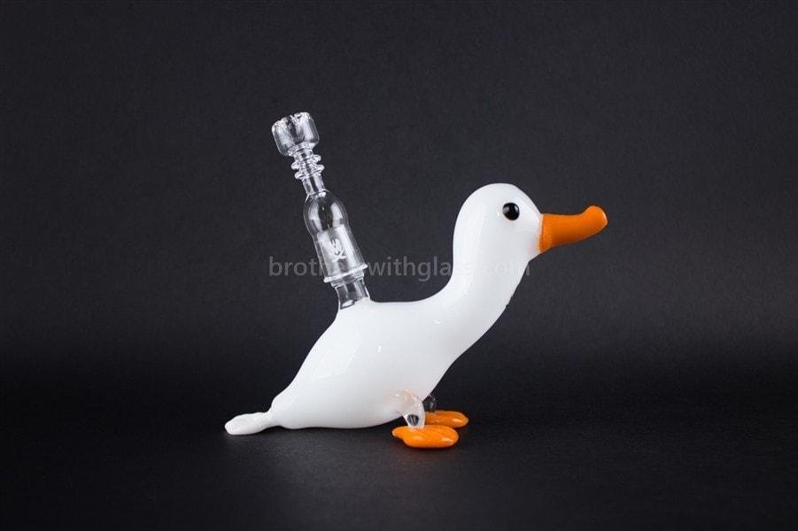 BWG-BU2-2_1024x_ca0cda24-00ca-4156-af6c-4ce591bfd4e7.jpg Mathematix Glass Cute Little Duck Dab Rig - Classic White - Image 1