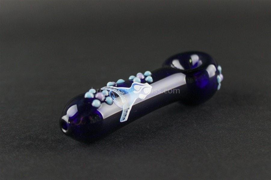 BWG-CG121B-2_1024x_e4fac99b-cdb8-4ebb-b7a5-e68c62e43dad.jpg Chameleon Glass Botanist Hand Pipe - Blue - Image 1