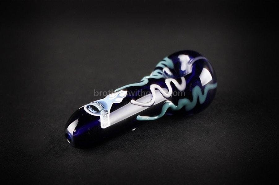 BWG-CG125B-2_1024x_21018d34-3eda-409b-a67b-c590a774ea49.jpg Chameleon Glass Squigee Hand Pipe - Blue - Image 1