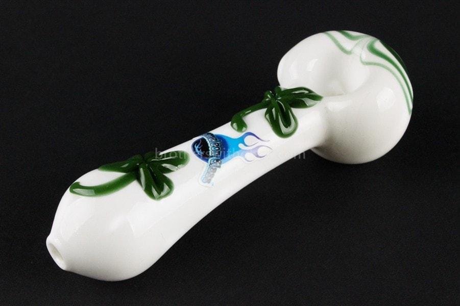 BWG-CG281W-2_1024x_4d2de731-f0c2-4374-8fe5-a639ebda8c0e.jpg Chameleon Glass Lucky Charm Hand Pipe - White - Image 1