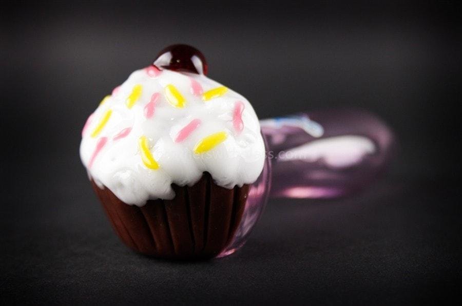 BWG-CG327-2_1024x_85c53757-8c81-47bd-a3c2-b59c31e71fcd.jpg Chameleon Glass Cupcake Hand Pipe - Image 1