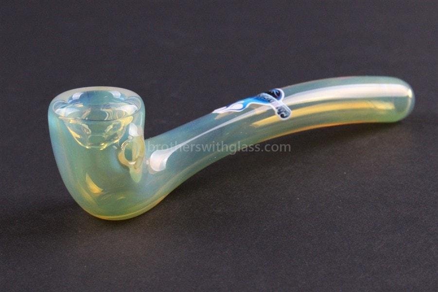 BWG-CG343CC-2_1024x_b9422082-3dd5-47a2-8138-6edd89494d35.jpg Chameleon Glass Fully Fumed Aragorn's Briar Sherlock Hand Pipe - Image 1