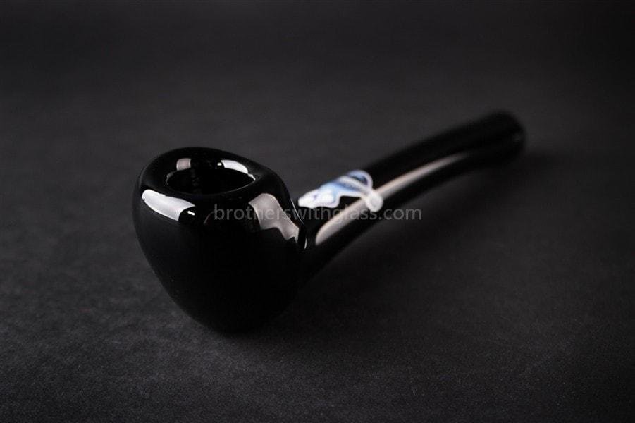 BWG-CG343O-2_1024x_fbb31112-1b19-4490-b5e6-5997aa8d4741.jpg Chameleon Glass Aragorn's Briar Sherlock Glass Hand Pipe - Black - Image 1