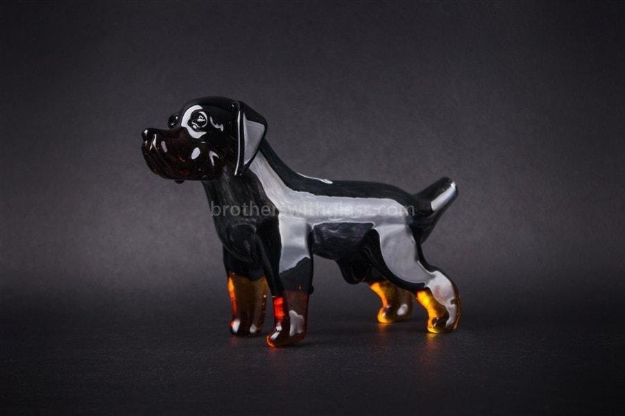 BWG-CG58-2_1024x_942ad65b-cb9b-4030-a56c-0e1110ae3cf1.jpg Chameleon Glass Cujo Rottweiler Dog Hand Pipe - Image 1