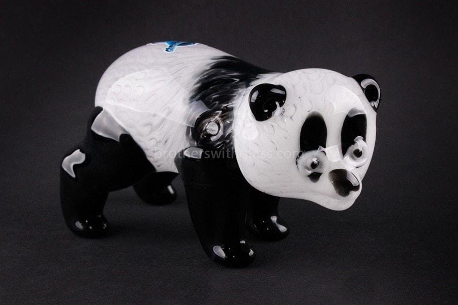 BWG-CG71-2_1024x_116e9377-865a-4052-9c97-7bcfbe46112c.jpg Chameleon Glass Panda Bear Hand Sculpted Hand Pipe - Image 1