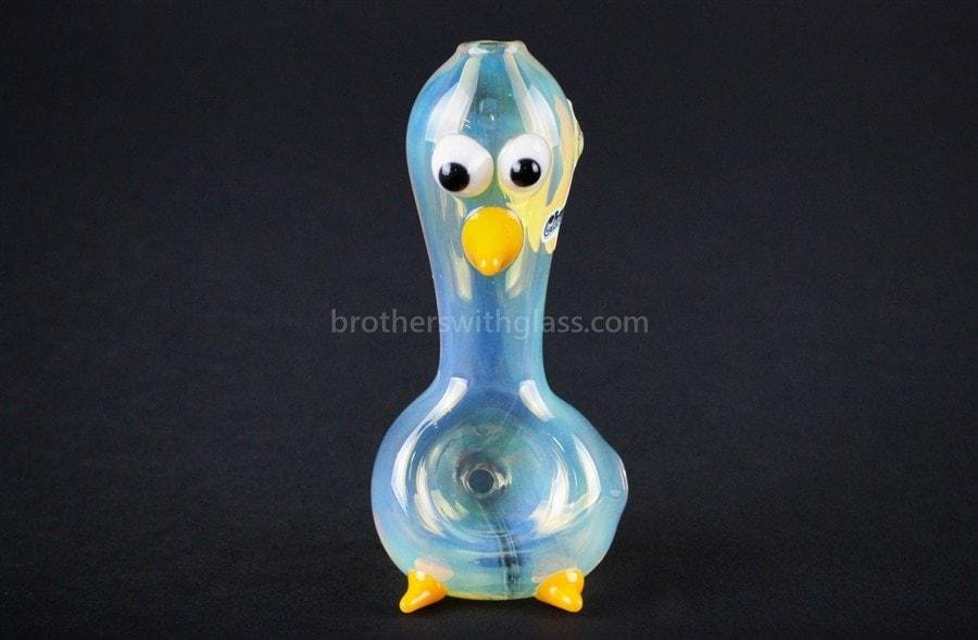 BWG-CG94c-2_1024x_b738aec4-dab3-4a6d-8d92-9035da57124a.jpg Chameleon Glass Chicky Bird Sculpted Hand Pipe - Fumed - Image 1