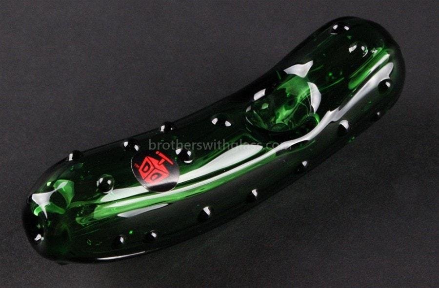 BWG-HP118-2_1024x_916a9dcd-6585-4921-98d2-35f33969c0f9.jpg Mathematix Glass Green Pickle Hand Pipe - Image 1