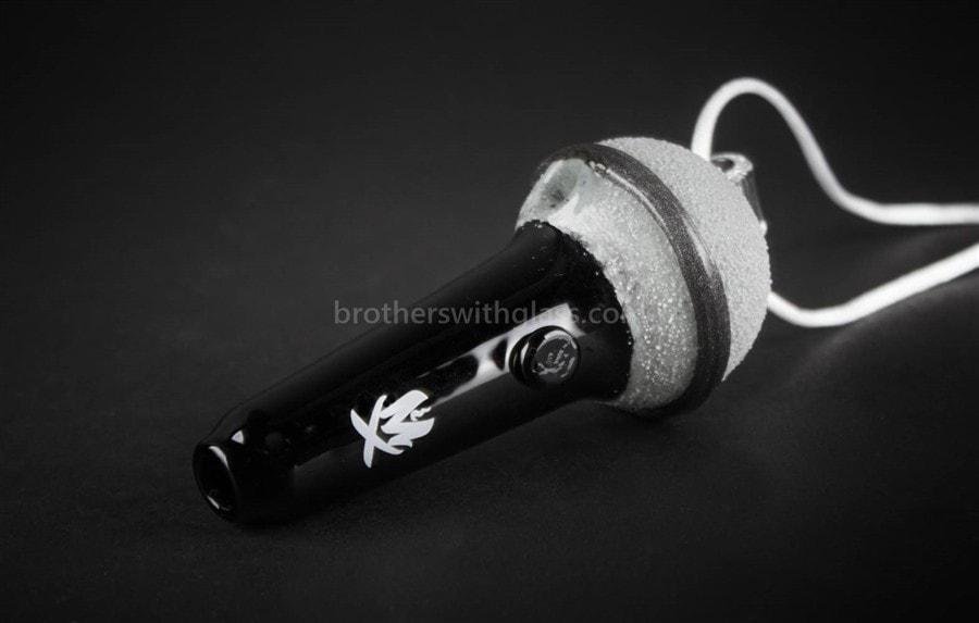 BWG-MX87-2_1024x_19c57aeb-56fe-456f-80a1-20e1f6800438.jpg Mathematix Glass Mini Sandblasted Microphone Pendant Hand Pipe - Image 1