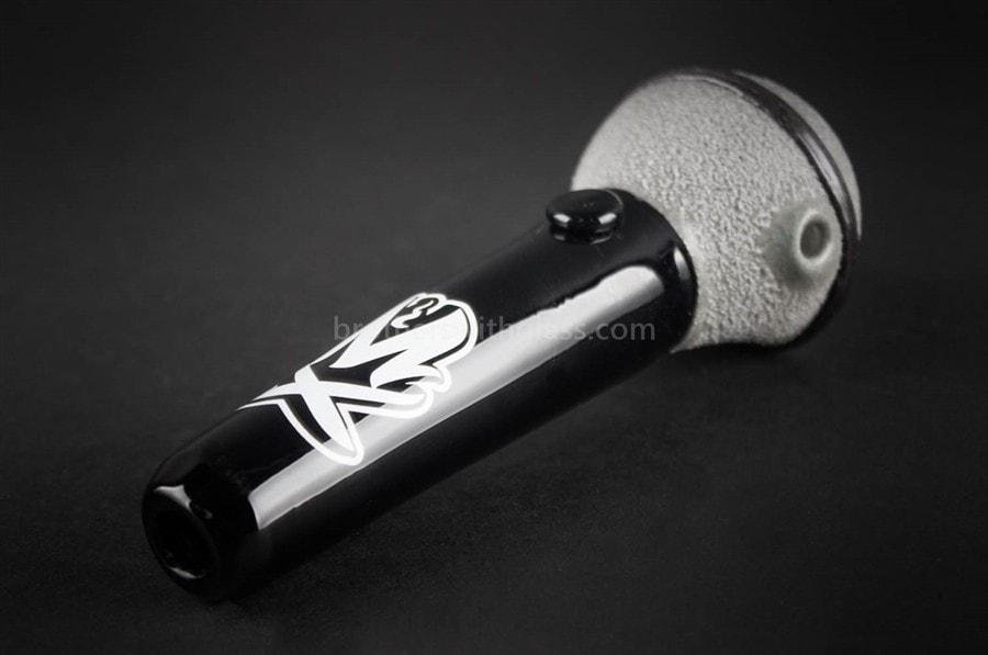 BWG-MX88-2_1024x_38876944-056c-41f3-9d90-f248cbf888ca.jpg Mathematix Glass Sandblasted Microphone Hand Pipe - Image 1