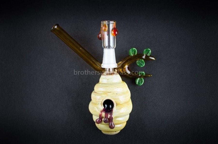 BWG-OG34-2_1024x_a1d13fbc-7ffa-47c0-ada4-09285c92c629.jpg Mathematix Glass Tree Branch Beehive Pendant Dab Rig - Image 1