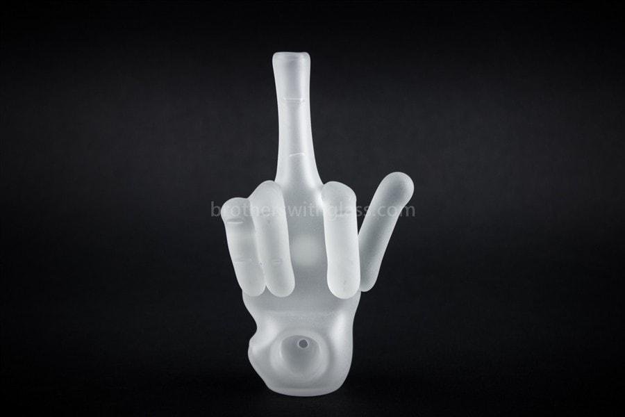 BWG-VN101-2_1024x_b46b1b90-a45c-4ab4-8e31-e893ae345725.jpg Mathematix Glass Flippin The Bird Frosted Hand Pipe - Image 1