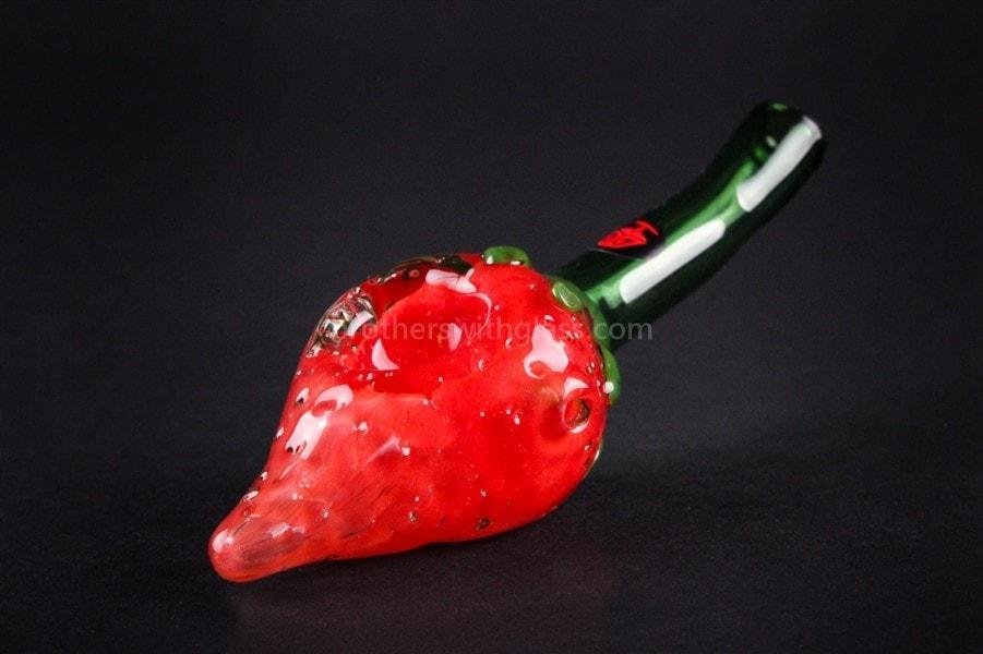 BWG-WB10-2_1024x_78d7fce9-bbce-4e4e-937d-1f20c69c4554.jpg Mathematix Glass Scrumptious Strawberry Hand Pipe - Image 1