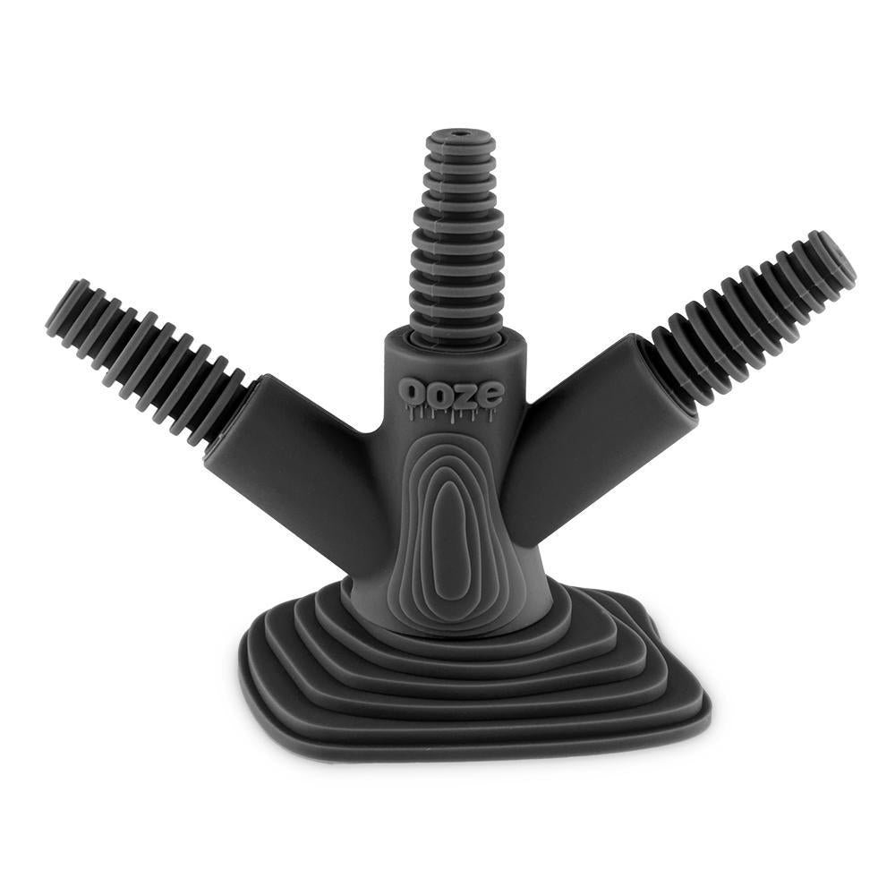 BangerHanger-Black-adapters-front_1k_1000x_d86f0104-f43d-4fb9-8c97-a41329a100c4.jpg Ooze Banger Hanger Silicone Banger Stand - Panther Black - Image 1