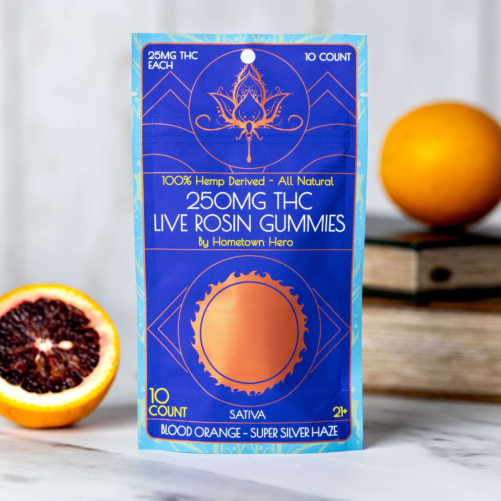 Blood-Orange-3000X3000-Thumbnail-2.jpg Delta-9 Live Rosin Gummies (Blood Orange) - Image 1