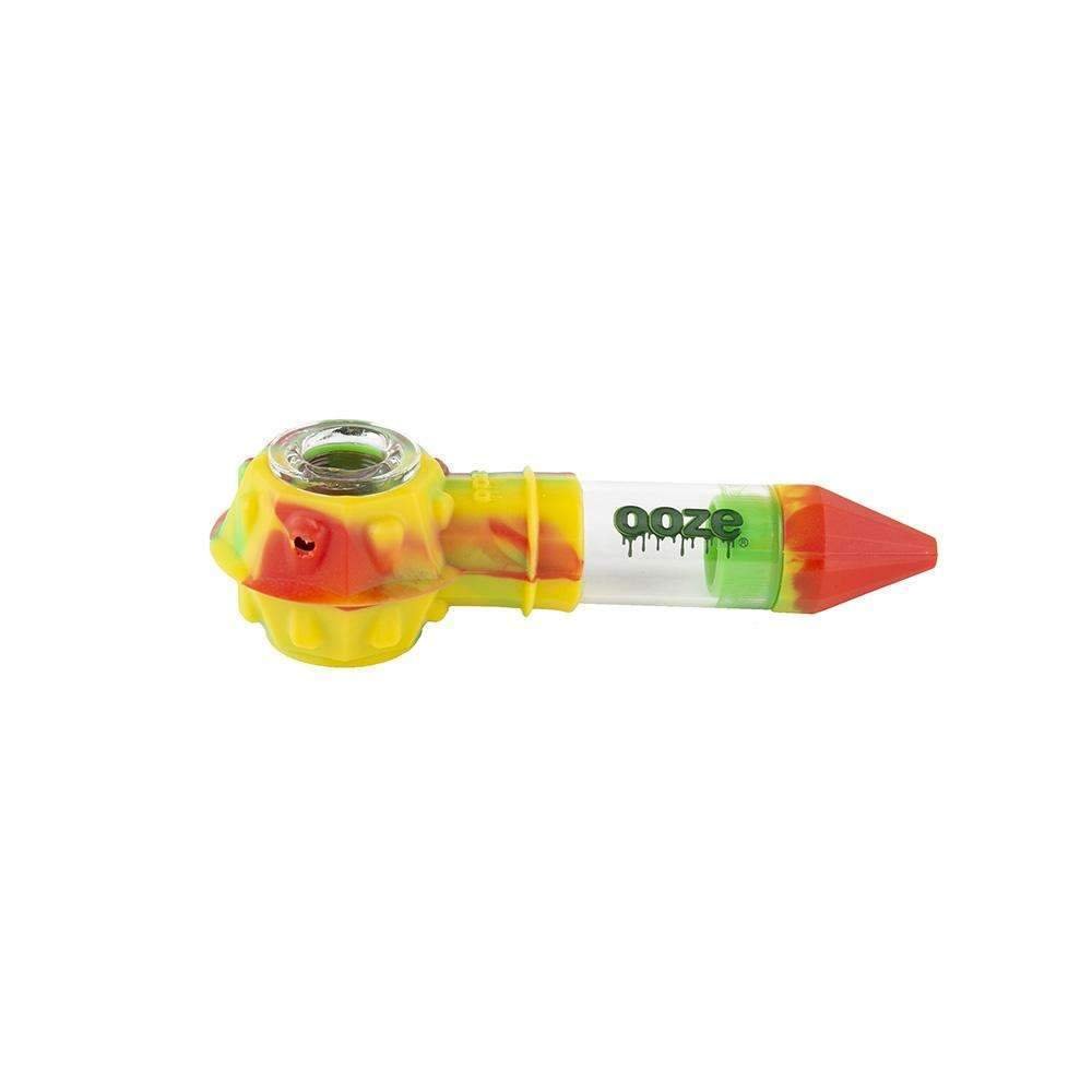 Bowser_Unit_Rasta_w_Glass_SideRigh_sm_1000x_1592d67d-a539-4e4f-89f0-52dea95513a7.jpg Ooze Bowser Silicone Glass Pipe - Rasta - Image 1