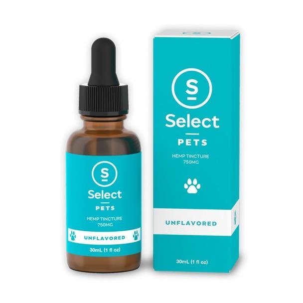 CBD_Pets_Unflavored_4_400x2x__90422__36803.1562259128.jpg Select CBD - CBD Pet Tincture - Unflavored - 750mg - Image 1