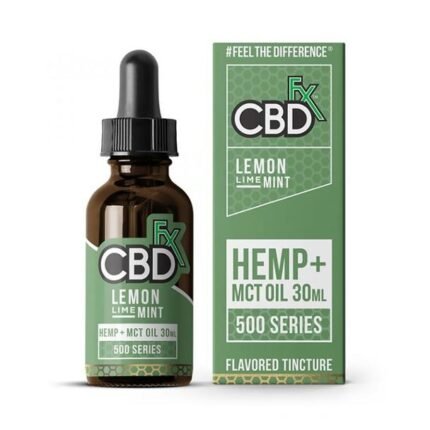 CBDfx - CBD Tincture Oil - Lemon Lime Mint - 500mg-1500mg