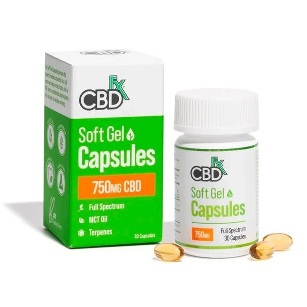 CBDfx_-_Capsules_-_Soft_Gel_Capsules_750mg_30ct__83534.1590780044.jpg CBDfx - CBD Gel Capsules - 30 Count Bottle - 25mg - Image 1