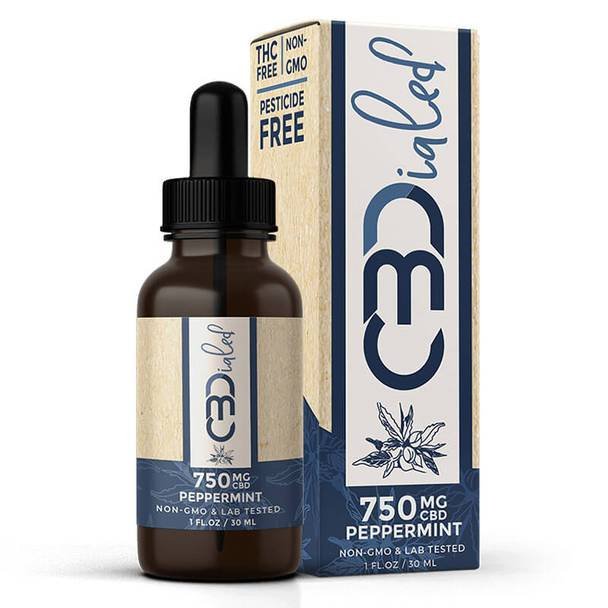 CBDialed_Peppermint_750mg__32185.1563821938.jpg CBDialed - CBD Tincture - Peppermint - 750-1500mg - Image 1