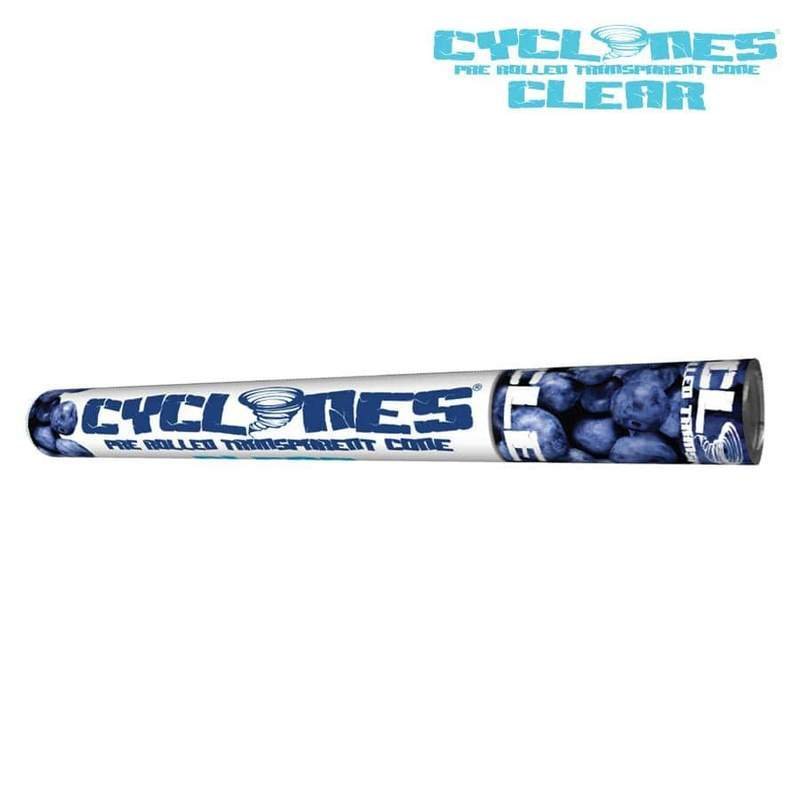 CYC-CLEAR-BLUE_800x_fe18f0e0-fa5f-442f-a100-da3b61995178.jpg Cyclones Clear Cones Blueberry - Image 1
