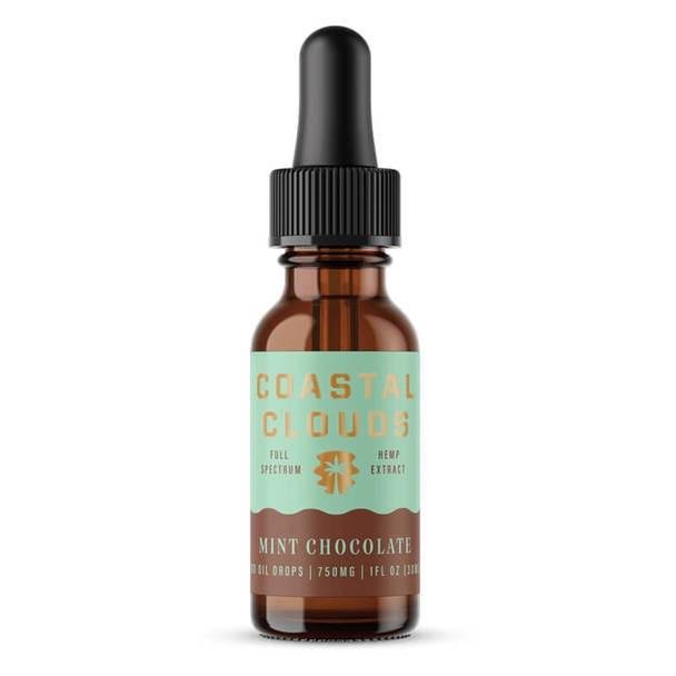 Coastal_Clouds_-_Mint_Chocolate_750mg__89440.1572975310.jpg Coastal Clouds - CBD Tincture - Full Spectrum Mint Chocolate - 750mg-1500mg - Image 1