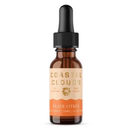 Coastal Clouds - CBD Tincture - Full Spectrum Peach Citrus - 750mg-1500mg
