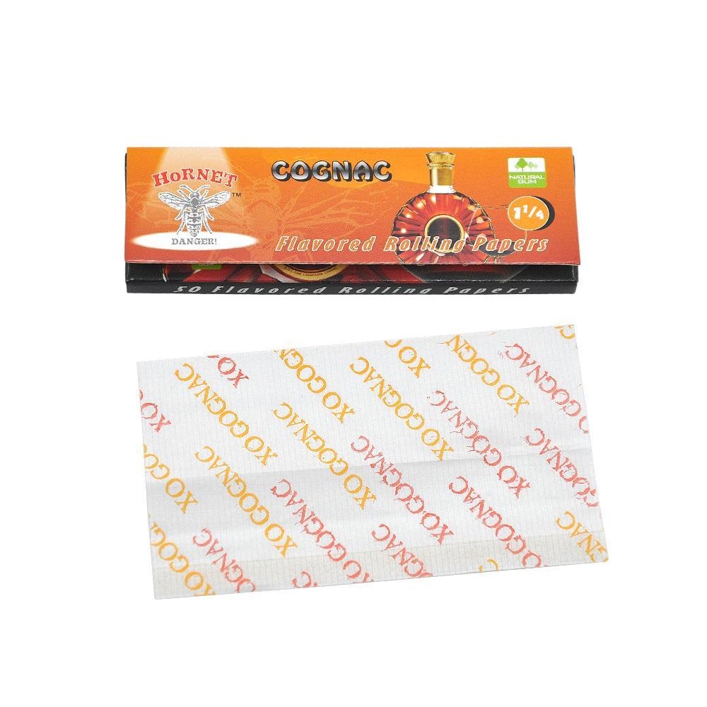 ConacFlavorRollingPapers6_1024x1024_46bedb51-4876-445e-8922-415ce3ea6401.jpg Hornet Cognac Flavored Rolling Paper 5 Booklets - Image 1