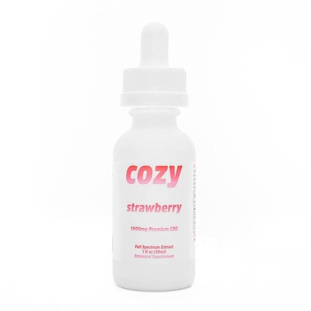 Cozy_CBD_-_Tincture_-_Strawberry_1000mg__51043.1566927787.jpg Cozy - CBD Tincture - Strawberry - 1000mg - Image 1