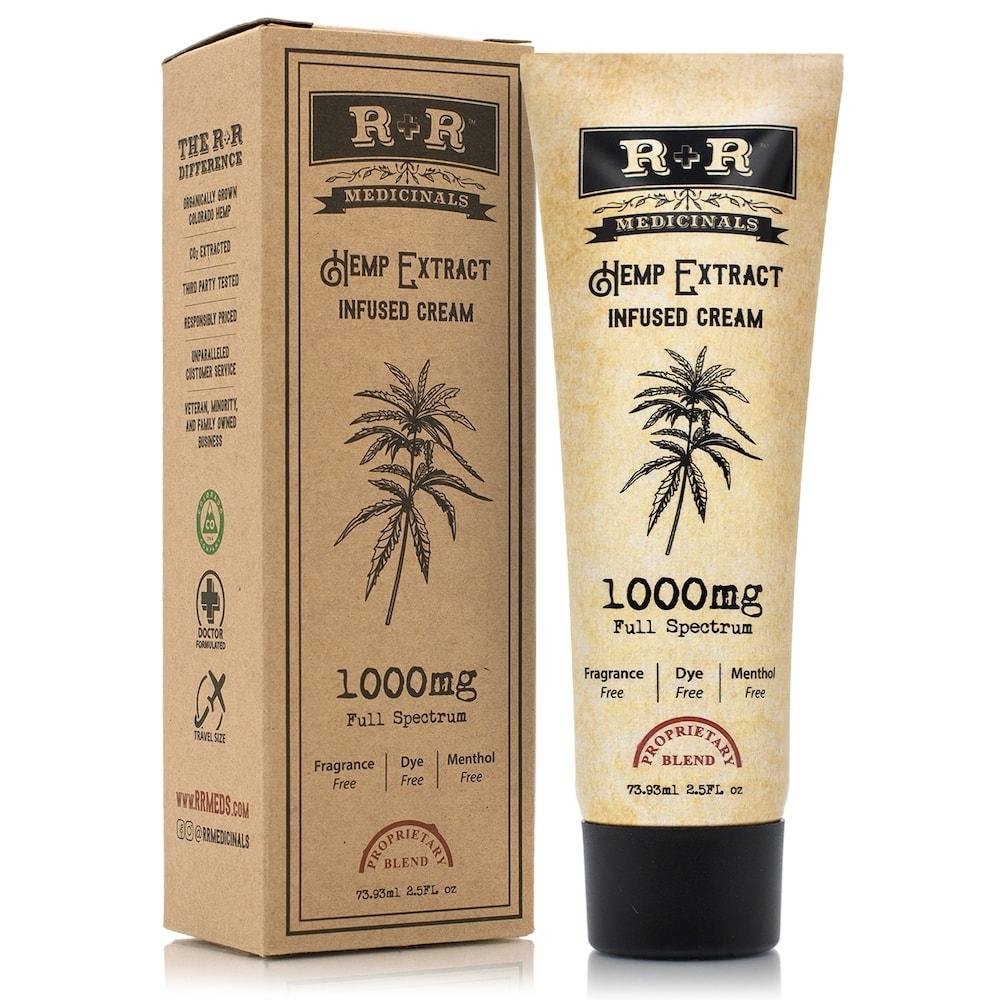 Cream_Thumb1-min_1100x1100_4fc8b744-0f57-4724-bf45-5e7949d57497.jpg R+R Medicinals - Hemp Infused Cream - 1000mg - Image 1