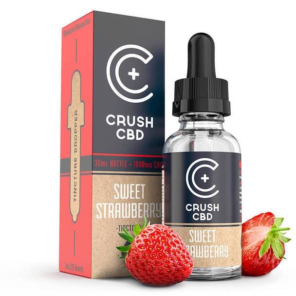 Crush_CBD_-_TINCTURE_Sweet_Strawberry__40566.1564523120.jpg Crush CBD - CBD Tincture - Sweet Strawberry - 500mg-1000mg - Image 1
