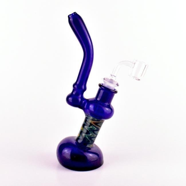DSC_0352_1200x1200_08103796-8f06-4bdd-8dc7-6fa3849b1d33.jpg USA MADE Blue Dab Rig Bubbler Bong with Quartz Banger, Cap and Tool - Image 1