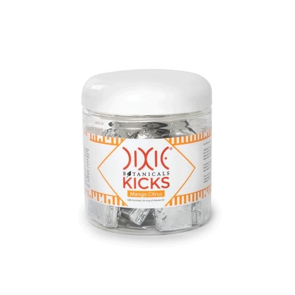 Dixie-Chews-Mango-Citrus-Front-1__71400__99910.1562258901.jpg Dixie Botanicals - CBD Edible - Kicks Mango Citrus Chews - 5mg - Image 1
