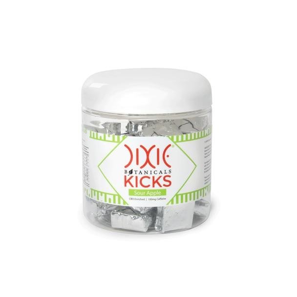 Dixie-Chews-Sour-Apple-Front-2__09932__49611.1562259057.jpg Dixie Botanicals - CBD Edible - Kicks Sour Apple Chews - 5mg - Image 1