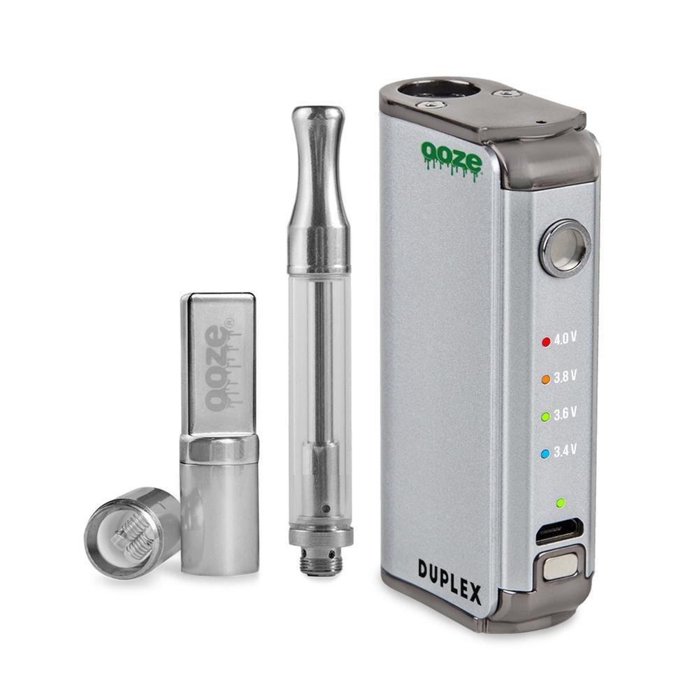 DuplexChromeImage_03.12.2018_1000x_be6b52a6-d8f1-4c5a-ba5a-8092930ed4ea.jpg Ooze Duplex Dual Extract Vaporizer - Silver - Image 1