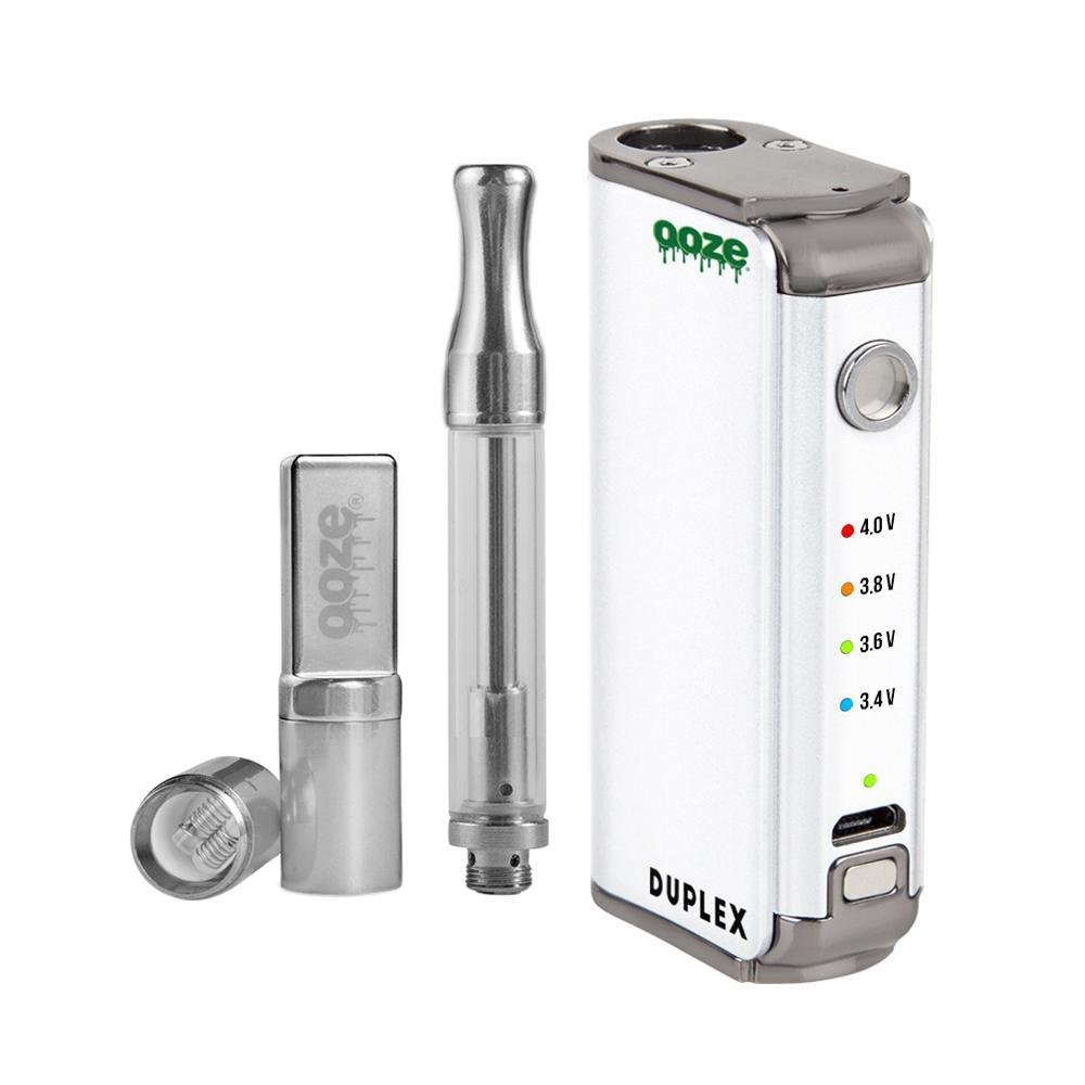DuplexWhiteImage_03.12.2018_1000x_dd1c033c-95b9-433b-a0da-76ac623c3309.jpg Ooze Duplex Dual Extract Vaporizer - White - Image 1