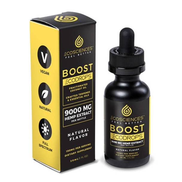 Eco_Sciences_CBD_-_Eco_Drops_-_Boost_9000mg__66608.1566586884.jpg Eco Sciences - CBD Tincture - ECODROPS Boost 30ml - 1500mg - Image 1
